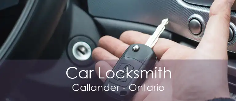 Car Locksmith Callander - Ontario